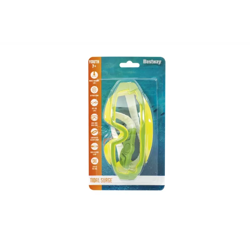 Bestway 21179 Žali plaukimo akiniai su UV apsauga ir apsauga nuo rūko