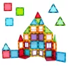 LEAN TOYS 3D magnetiniai blokeliai konstrukcinis galvosūkis spalvotas 45 vnt.