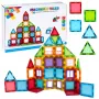 LEAN TOYS 3D magnetiniai blokeliai konstrukcinis galvosūkis spalvotas 45 vnt.