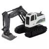 LEAN TOYS nuotoliniu valdymu RC Crawler ekskavatorius su šviesomis ir garsais, baltas, 1:24 mastelis