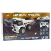 LEAN TOYS nuotoliniu valdymu RC Crawler ekskavatorius su šviesomis ir garsais, baltas, 1:24 mastelis