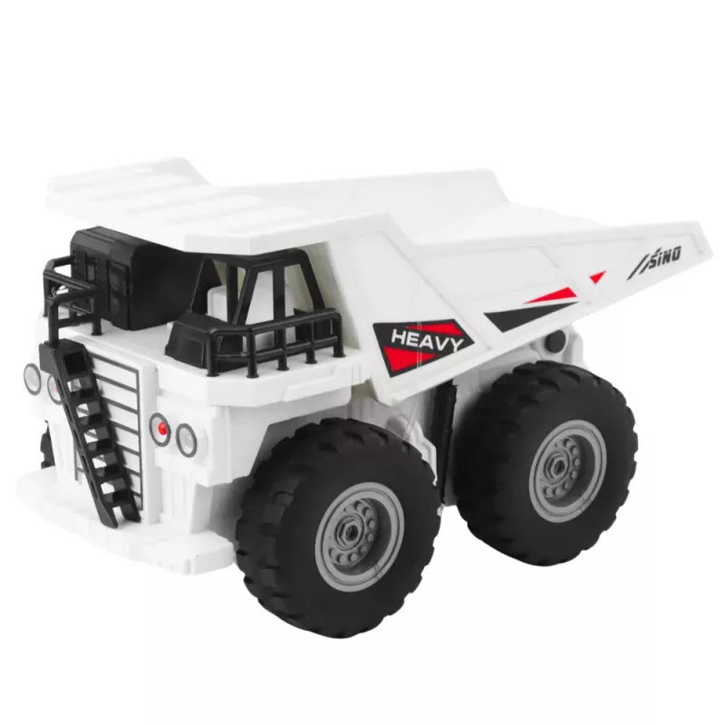 LEAN TOYS RC nuotoliniu valdymu savivartis su šviesomis ir garsais baltas 1:24