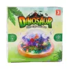 LEAN TOYS DIY Dinozaurų Terariumo Kūrybinis Rinkinys su Kupolo Naktine Šviesa