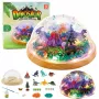 LEAN TOYS DIY Dinozaurų Terariumo Kūrybinis Rinkinys su Kupolo Naktine Šviesa