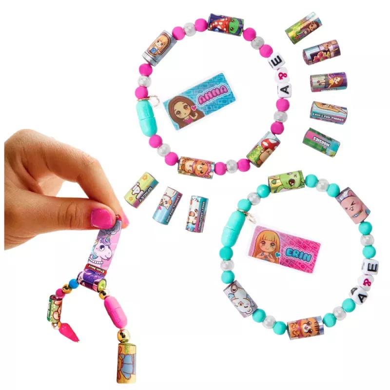 LEAN TOYS Kūrybinis papuošalų gaminimo rinkinys Karoliukai 480 lipdukų