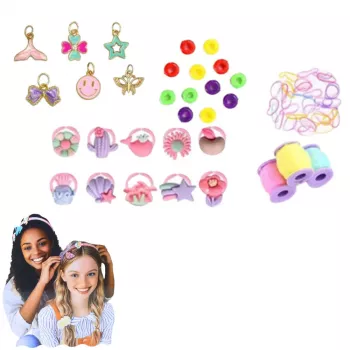 LEAN TOYS DIY kūrybinis rinkinys vienaragio galvos juostų gamybai su blizgančiomis dekoracijomis