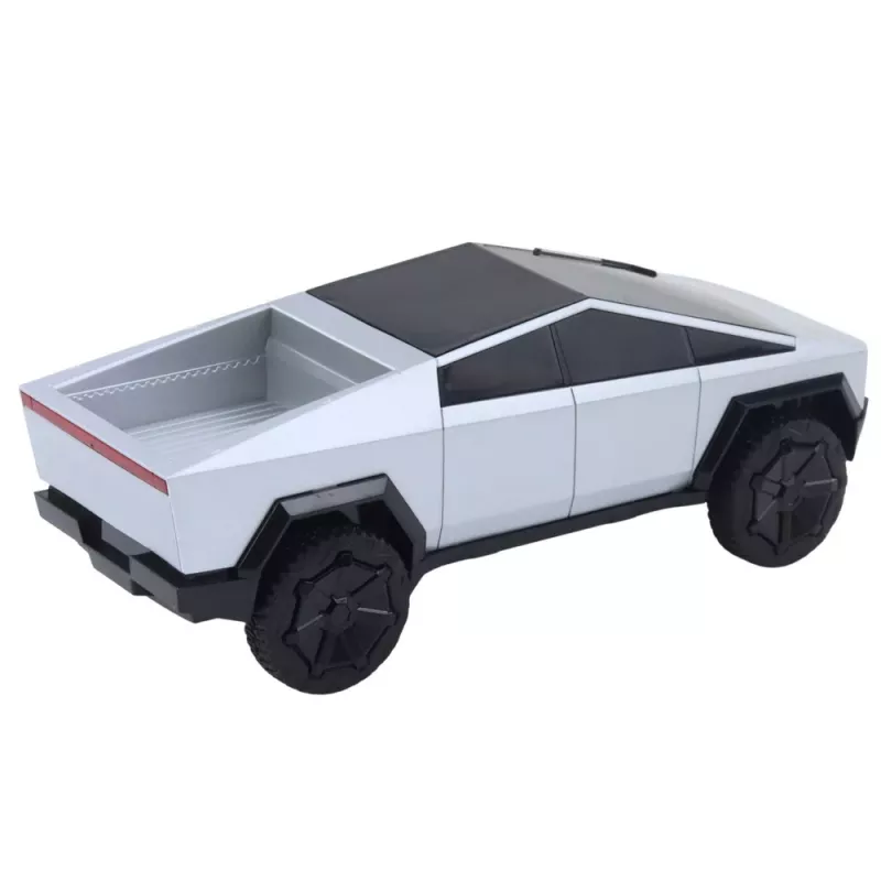 Double E nuotoliniu valdymu automobilis RC pikapas su LED žibintais sidabrinis 1:16 4WD 2.4 GHz
