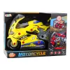 LEAN TOYS 2-in-1 DIY Workshop Lights Sounds Smoke Motorcycle Yellow 43cm