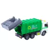 LEAN TOYS Šiukšliavežis su šiukšliadėže, šviesomis ir garsais, žalias, mastelis 1:16