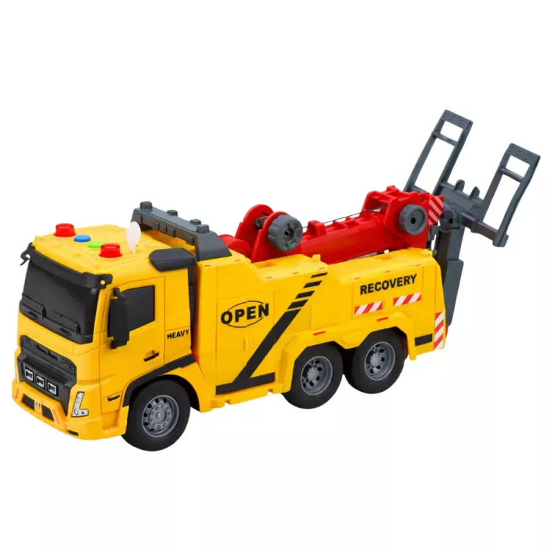LEAN TOYS Automobilinis vilkikas su šviesomis ir garsais 1:16