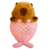 LEAN TOYS Plush Toy Capybara Mermaid Pink 28cm