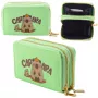 LEAN Two-Compartment Wallet with Card Compartments Kapybara Green 12.5 x 8.5 cm
