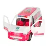 LEAN TOYS Mobilioji ligoninė greitosios pagalbos automobilis 2in1 Lėlė gydytojas medicinos priedai