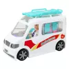 LEAN TOYS Mobilioji ligoninė greitosios pagalbos automobilis su neštuvais 2in1 Lėlės gydytojo aksesuarai