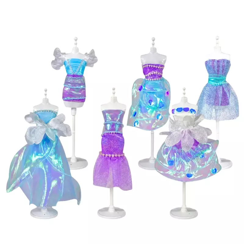 LEAN TOYS DIY Doll Dress Sewing Kit Little Fashion Designer 143 pcs.