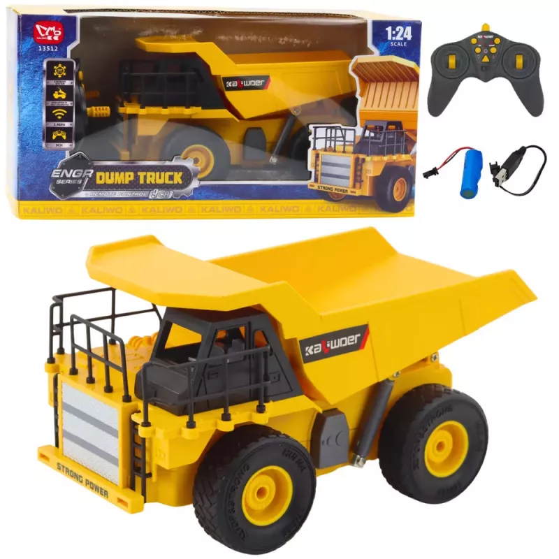 LEAN TOYS Nuotoliniu Valdymu Statybinis Savivartis RC LED Šviesos 1:24