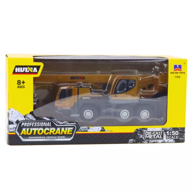 Huina Crane Construction Vehicle Movable Metal Parts 1:50