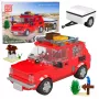 LEAN TOYS Construction Brick Set Car Fiat 126 Maluch With Trailer 393 pcs.