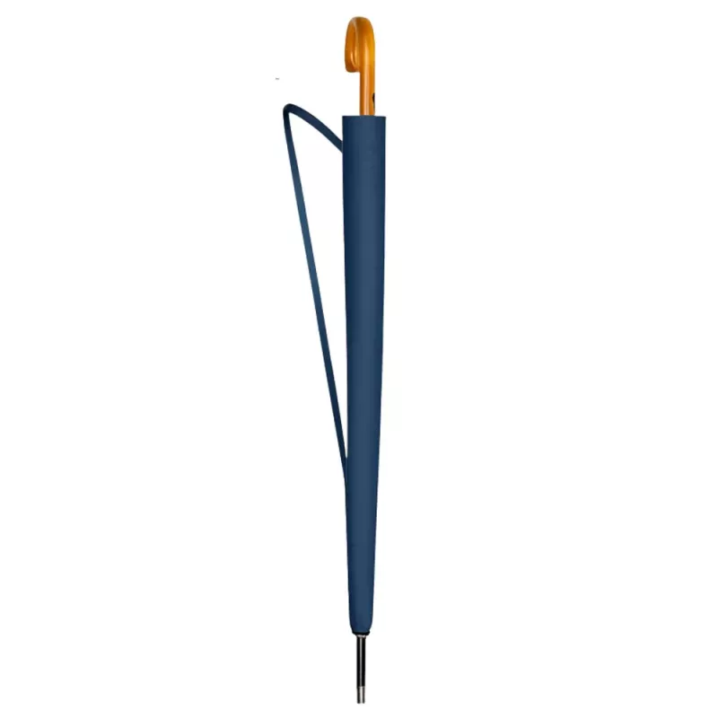 LEAN Large Automatic Umbrella with Shoulder Cover 24-Rib Navy Blue 115 cm