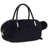 LEAN TOYS Plush Cat-Shaped Handbag with Chain Handles, Black
