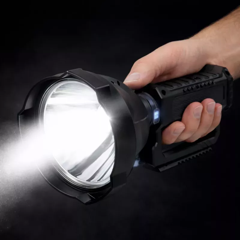 LEAN Large Flashlight Spotlight with Tripod LED Searchlight W5120 Powerbank 31 cm