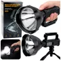 LEAN Large Flashlight Spotlight with Tripod LED Searchlight W5120 Powerbank 31 cm