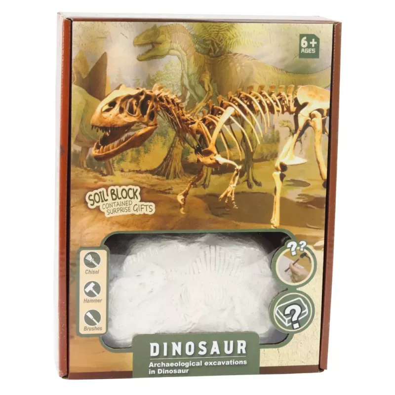 LEAN TOYS Paleontologo kasinėjimo rinkinys Dinozaurų griaučių įrankiai - T-REX