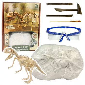 LEAN TOYS Paleontologo kasinėjimo rinkinys Dinozaurų griaučių įrankiai - T-REX