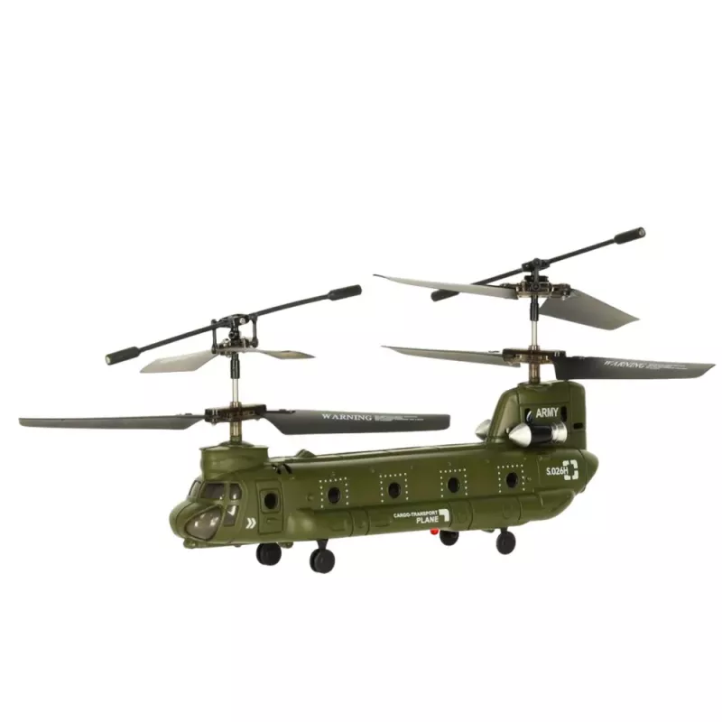LEAN TOYS RC Sraigtasparnis su nuotolinio valdymo pultu Syma S026H-1 Žalia Chaki