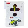 LEAN TOYS Mini RC Drone Syma X36 Four-Axis Acrobatics Geltona