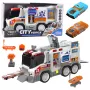 LEAN TOYS Ambulance City Greitosios pagalbos automobilis su pavara, šviesomis ir garsais