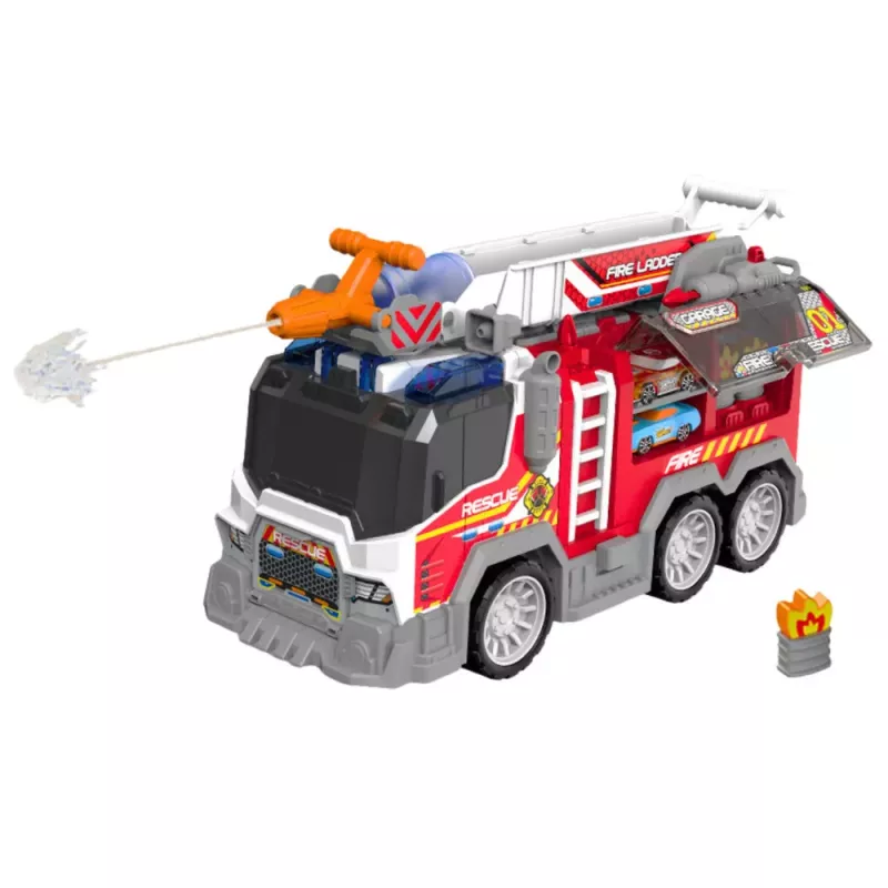 LEAN TOYS Gaisrinis automobilis Gaisrinė Važiavimas Judantys elementai Šviesos Garsai