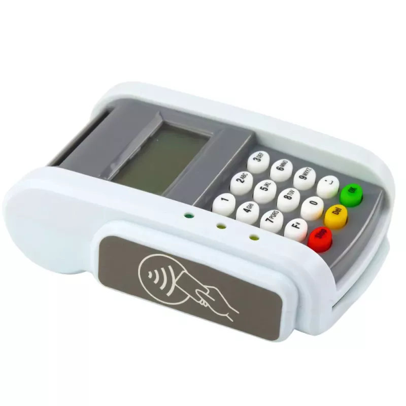 LEAN TOYS Parduotuvės komplektas su mokėjimo terminalu, telefonu, kortele, šviesomis ir garsais