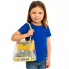 LEAN TOYS Miegantis haskis ant pagalvės figūrėlė su kailiniu maišeliu ir garsais