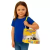 LEAN TOYS Mieganti Panda ant Pagalvės Figūrėlė su Kailiu ir Skaidriu Maišeliu