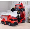 LEAN TOYS Firefighter Robot Car 2 in 1 Remote Controlled RC Lights Sounds Water