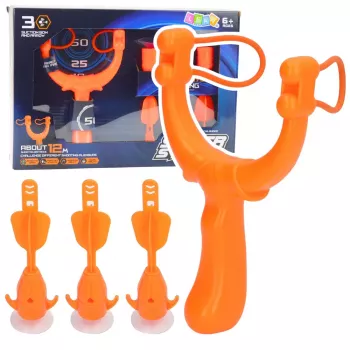LEAN TOYS Šaudymo rinkinys Įgūdžių žaidimas Timpa Smiginis su Siurbtukais 3 vnt.