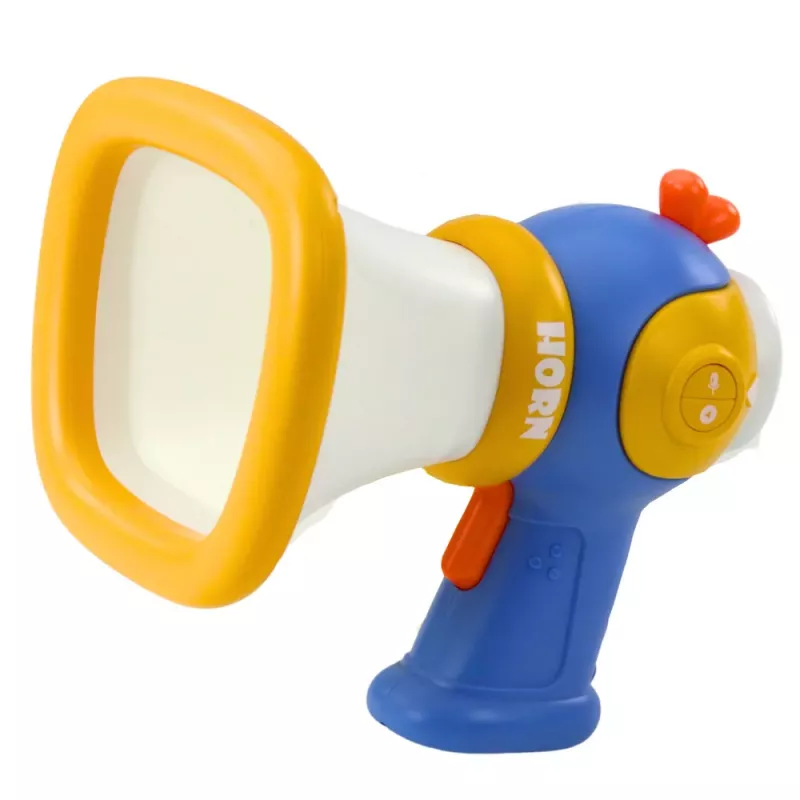 LEAN TOYS Megafonas vaikams su balso keitikliu ir šviesos efektais, mėlynas