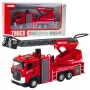 LEAN TOYS Gaisrinis automobilis su vandens purškimo žarna, šviesomis ir garsais