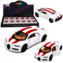 LEAN TOYS Automobilis Metalinis Sportinis Automobilis Šviesos Garsai Atbulinė Pavara Baltas 1:32