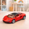LEAN TOYS Sportinis automobilis Metalinis Atidaromos durys Šviesos Garsai Raudonas 1:32