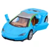 LEAN TOYS Sportinis automobilis Metalas Pavara Šviesos Garsai Mėlyna 1:32