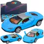 LEAN TOYS Sportinis automobilis Metalas Pavara Šviesos Garsai Mėlyna 1:32