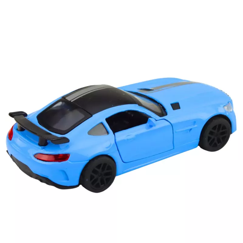 LEAN TOYS Sportinis automobilis Metalas Atidaromos durys Šviesos Garsai Mėlyna 1:32