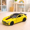 LEAN TOYS Sportinis automobilis Metalas Atidaromos durys Šviesos Garsai Geltona 1:32