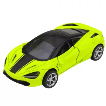 LEAN TOYS Sportinis automobilis Metalas Pavara Šviesos Garsai Žalia 1:32