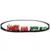 LEAN TOYS Classic Mini Train Battery Operated Locomotive Wagons With Tracks 13 pcs.