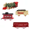 LEAN TOYS Electric Train Classic Train with Lights Sounds Smoke Effect 24 Pieces