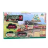 LEAN TOYS Electric Train Classic Train with Lights Sounds Smoke Effect 24 Pieces