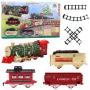 LEAN TOYS Electric Train Classic Train with Lights Sounds Smoke Effect 24 Pieces